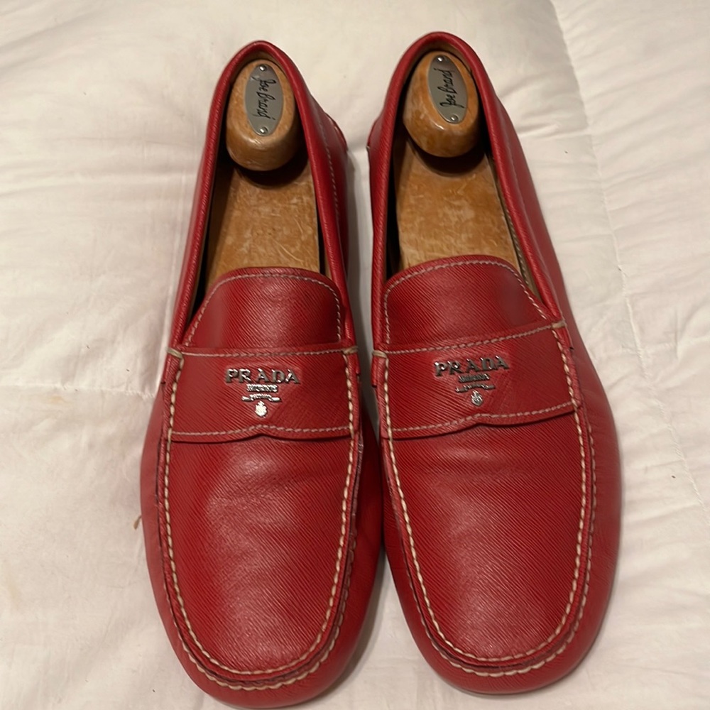 Prada Red Shoes